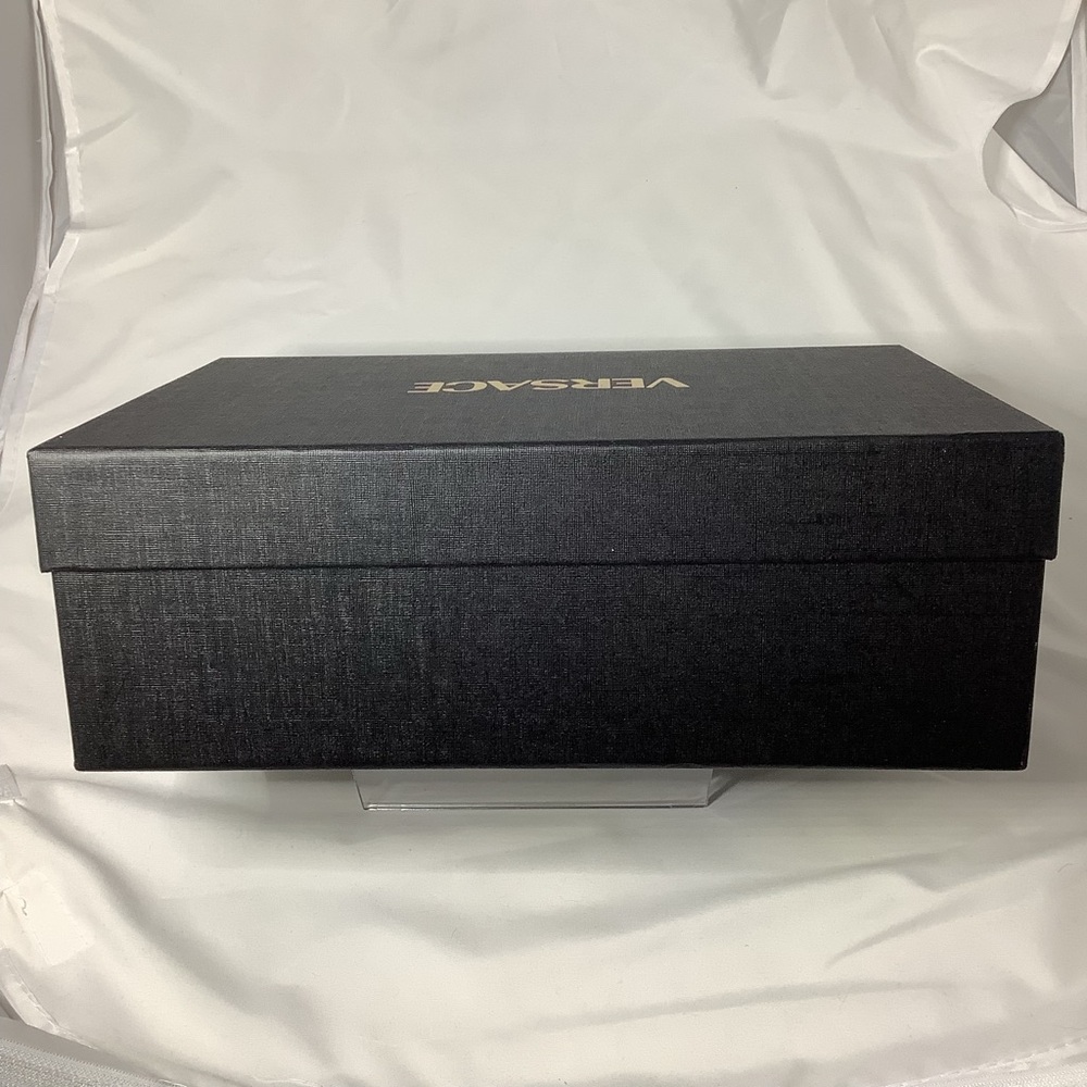 Versace Empty Black Gift Box with Gold Lettering - Picture 6 of 11